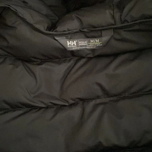 Helly Hansen sz M Ebony Leopard Svalbard down zip up puffer hooded great… - Picture 9 of 16